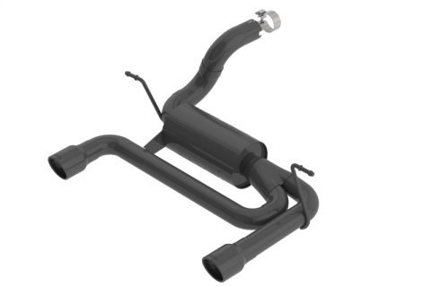 Borla 2018 Jeep Wrangler JL/JLU 3.6L 2DR/4DR ATAK SS Axle Back Black Coated Exhaust w/3.5in Tips thumbnail 4