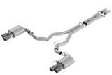 Borla 2018 Ford Mustang GT 5.0L AT/MT 3in S-Type Catback Exhaust w/ Valves (Carbon Fiber Black Tip) thumbnail 1