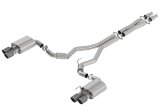 Borla 2018 Ford Mustang GT 5.0L AT/MT 3in S-Type Catback Exhaust w/ Valves (Carbon Fiber Black Tip) thumbnail 2