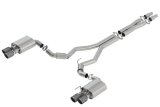 Borla 2018 Ford Mustang GT 5.0L AT/MT 3in S-Type Catback Exhaust w/ Valves (Carbon Fiber Black Tip) thumbnail 4