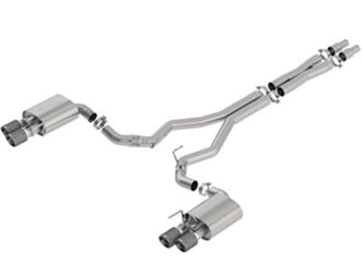 Borla 2018 Ford Mustang GT 5.0L AT/MT 3in Atak Catback Exhaust w/ Valves (Carbon Fiber Tip) thumbnail 2