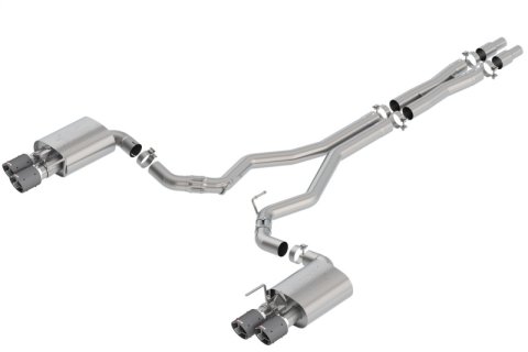 Borla 2018 Ford Mustang GT 5.0L AT/MT 3in Atak Catback Exhaust w/ Valves (Carbon Fiber Tip) thumbnail 4