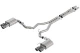Borla 2018 Ford Mustang GT 5.0L AT/MT 3in Atak Catback Exhaust w/ Valves (Carbon Fiber Black Tip) thumbnail 1