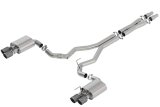 Borla 2018 Ford Mustang GT 5.0L AT/MT 3in Atak Catback Exhaust w/ Valves (Carbon Fiber Black Tip) thumbnail 2