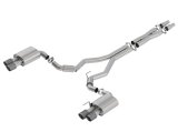 Borla 2018 Ford Mustang GT 5.0L AT/MT (w/o Valves) S-Type 3in Cat-Back Exhaust w/Carbon Fiber Tips thumbnail 1