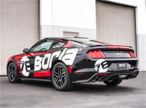 Borla 2018 Ford Mustang GT 5.0L AT/MT (w/o Valves) ATAK 3in Cat-Back Exhaust w/Polished Tips thumbnail 6