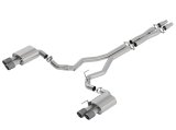 Borla 2018 Ford Mustang GT 5.0L AT/MT (w/o Valves) ATAK 3in Cat-Back Exhaust w/Carbon Fiber Tips thumbnail 1