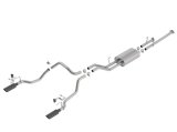 Borla 14-18 Toyota Tundra 4.6L/5.7L V8 AT 2&4WD Crew Max Cat-Back Touring Exhaust - Black Chrome Tip thumbnail 1