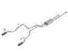 Borla 14-18 Toyota Tundra 4.6L/5.7L V8 AT 2&4WD Crew Max Cat-Back Touring Exhaust - Black Chrome Tip thumbnail 3
