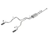 Borla 14-18 Toyota Tundra 4.6L/5.7L V8 AT 2&4WD Crew Max Cat-Back Touring Exhaust - Black Chrome Tip thumbnail 4