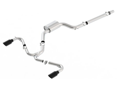 Borla 15-17 Volkswagen GTI (MK7) 2.0T AT/MT SS S-Type Catback Exhaust w/Black Chrome Tips thumbnail 2