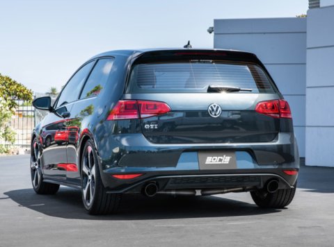 Borla 15-17 Volkswagen GTI (MK7) 2.0T AT/MT SS S-Type Catback Exhaust w/Black Chrome Tips thumbnail 3