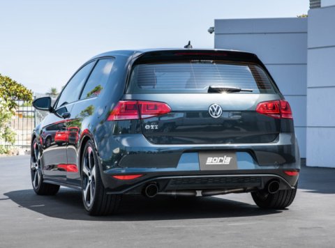 Borla 15-17 Volkswagen GTI (MK7) 2.0T AT/MT SS S-Type Catback Exhaust w/Black Chrome Tips thumbnail 6