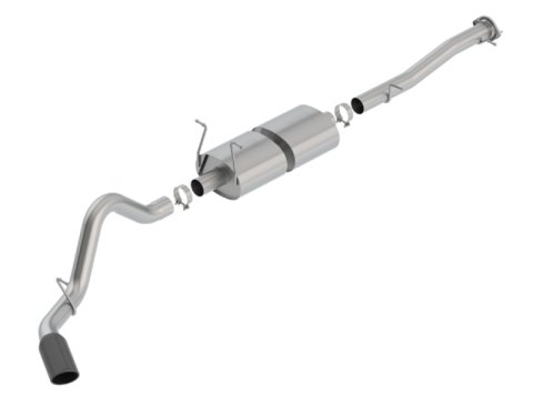 Borla 15-19 Chevy Silverado 2500 6.0L CC/STD Bed/153.7in WB S-Type Catback Exhaust Black Chrome Tip thumbnail 5