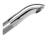 Borla Universal Polished Tip Single Round Turndown/Turnout (inlet 2 1/4in. Outlet 2 1/4in) thumbnail 2