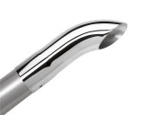 Borla Universal Polished Tip Single Round Turndown/Turnout (inlet 2 1/4in. Outlet 2 1/4in) thumbnail 3