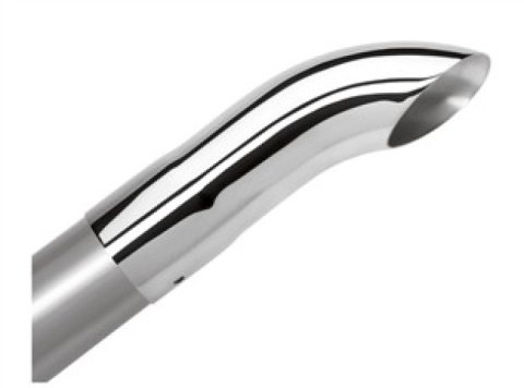 Borla Universal Polished Tip Single Round Turndown/Turnout (inlet 3in. Outlet 3in) *NO Returns* thumbnail 2
