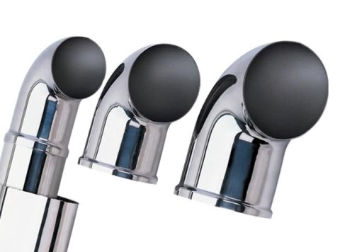 Borla Universal Polished Tip Single Round Turndown/Turnout (inlet 3in. Outlet 3in) *NO Returns* thumbnail 3