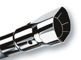 Borla Universal Polished Tip Single Square Angle-Cut Intercooled (inlet 2 1/2in. Outlet 2 1/2 x 2 3/ thumbnail 1