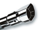 Borla Universal Polished Tip Single Square Angle-Cut Intercooled (inlet 2 1/2in. Outlet 2 1/2 x 2 3/ thumbnail 2