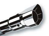 Borla Universal Polished Tip Single Square Angle-Cut Intercooled (inlet 2 1/2in. Outlet 2 1/2 x 2 3/ thumbnail 4
