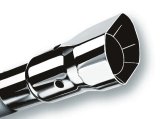 Borla Universal Polished Tip Single Square Angle-Cut Intercooled (inlet 2 1/2in. Outlet 2 7/8 x 2 3/ thumbnail 6