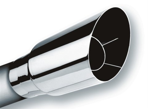 Borla Universal Polished Tip Single Round Angle-Cut (inlet 2 1/2in. Outlet 3 1/2in) *NO Returns* thumbnail 5
