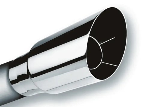 Borla Universal Polished Tip Single Round Angle-Cut (inlet 2 1/2in. Outlet 3 1/2in) *NO Returns* thumbnail 6
