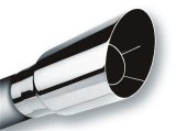 Borla Universal Polished Tip Single Round Angle-Cut (inlet 3in. Outlet 3 1/2in) *NO Returns* thumbnail 1