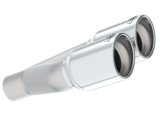 Borla Universal Polished Tip Dual Round Rolled Angle-Cut (inlet 2in. Outlet 3in) *NO Returns* thumbnail 4
