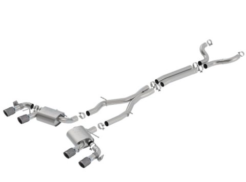 Borla 17-18 Chevrolet Camaro ZL1 6.2L V8 Atak Catback Exhaust w/ Dual Mode Valves CF Black Anod thumbnail 2