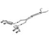 Borla 17-18 Chevrolet Camaro ZL1 6.2L V8 Atak Catback Exhaust w/ Dual Mode Valves CF Black Anod thumbnail 6