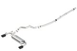 Borla 16-18 Ford Focus RS 2.3L MT AWD ATAK Catback Exhaust w/ Black Chrome Tip thumbnail 1