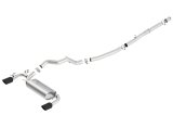 Borla 16-18 Ford Focus RS 2.3L MT AWD ATAK Catback Exhaust w/ Black Chrome Tip thumbnail 2