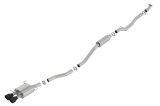 Borla 17-19 Honda Civic SI 1.5L Turbo MT S-Type 2.75in Cat-Back Exhaust Ceramic Black Tip thumbnail 1