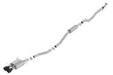 Borla 17-19 Honda Civic SI 1.5L Turbo MT S-Type 2.75in Cat-Back Exhaust Ceramic Black Tip thumbnail 2