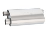 Borla Transverse Flow Notched Muffler - Oval Single Inlet/Dual Outlet 2.5in 19in x 10.5in x 5.5in thumbnail 4