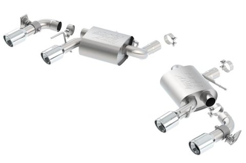 Borla 16 Chevy Camaro SS 6.2L w/ Dual NPP Atak Quad RD RL Tips Dual Exit Rear Section Exhaust thumbnail 1