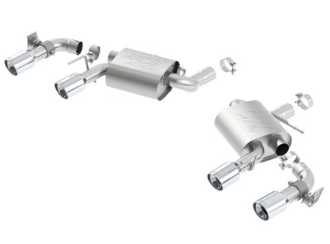 Borla 16 Chevy Camaro SS 6.2L w/ Dual NPP Atak Quad RD RL Tips Dual Exit Rear Section Exhaust thumbnail 2