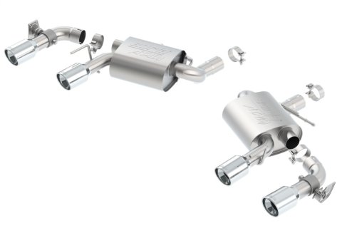 Borla 16 Chevy Camaro SS 6.2L w/ Dual NPP Atak Quad RD RL Tips Dual Exit Rear Section Exhaust thumbnail 4