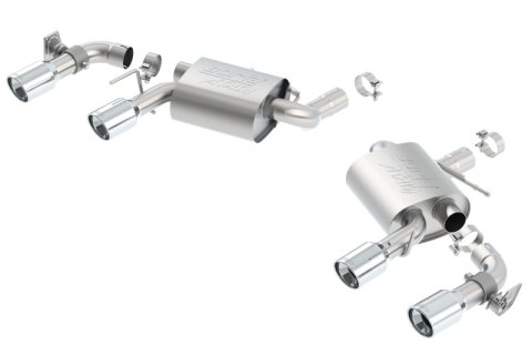 Borla 16 Chevy Camaro SS 6.2L w/ Dual NPP Atak Quad RD RL Tips Dual Exit Rear Section Exhaust thumbnail 5