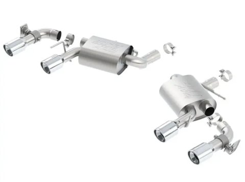 Borla 16 Chevy Camaro SS 6.2L w/ Dual NPP Atak Quad RD RL Tips Dual Exit Rear Section Exhaust thumbnail 8