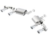 Borla 16 Chevy Camaro SS 6.2L w/ Dual NPP S-Type Quad RD RL Tips Dual Exit Rear Section Exhaust thumbnail 2