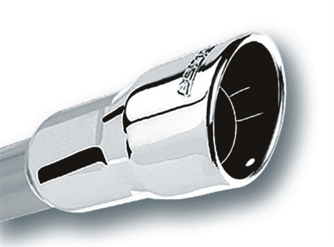 Borla 3in Inlet 4.25in Round Rolled Angle Cut x 4in Long Universal Exhaust Tips thumbnail 4