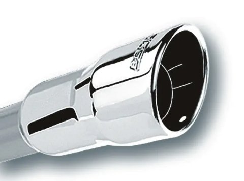 Borla 3in Inlet 4.25in Round Rolled Angle Cut x 4in Long Universal Exhaust Tips thumbnail 6