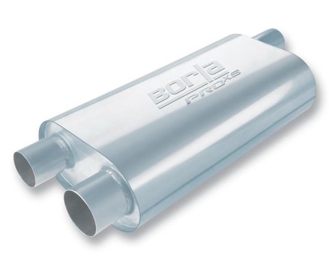 Borla Universal Oval Transverse 2.5in Inlet/Outlet 19in x 10.25in x 5.5in Turbo XL Muffler thumbnail 1