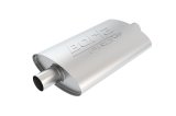 Borla Pro-XS 2inch, 2inch, 14inch x 9-1/2inch x 4inch Oval Cen/Cen w/o Notch Turbo Muffler thumbnail 1