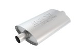 Borla Pro-XS 2inch, 2inch, 14inch x 9-1/2inch x 4inch Oval Cen/Cen w/o Notch Turbo Muffler thumbnail 5