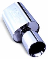 Borla Wailtail Oval 2-1/4in x 5in Side Round Out Boomer Muffler thumbnail 1