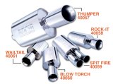 Borla Wailtail Oval 2-1/4in x 5in Side Round Out Boomer Muffler thumbnail 2